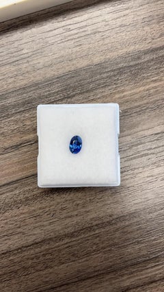1.58 Carat Oval Blue Sapphire