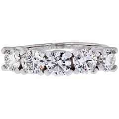 1.89 Carat White Gold Diamond Anniversary Ring