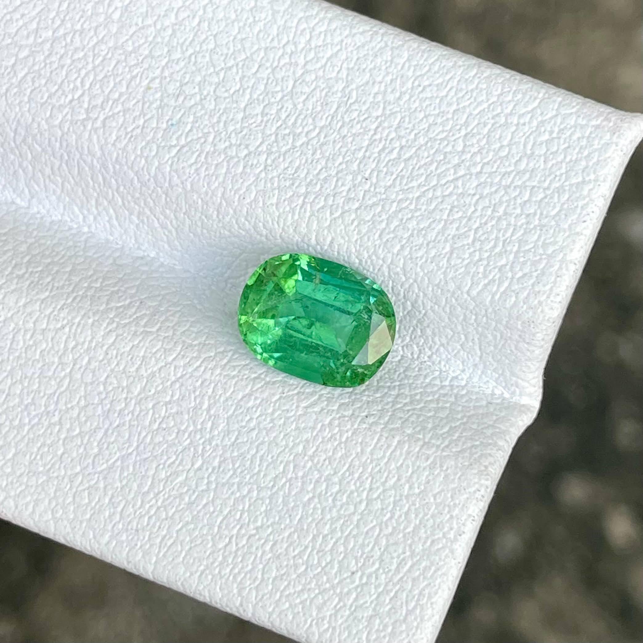 1.89 quilates Piedra turmalina verde menta talla cojín Piedra preciosa afgana Corte cojín en venta