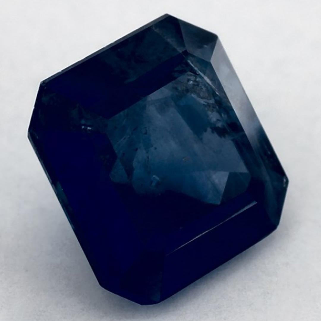 1.89 qt Zafiro Azul Octágono Gema Suelta en Nuevo estado para la venta en Fort Lee, NJ