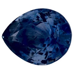 1.89 Ct Blue Sapphire Pear Loose Gemstone