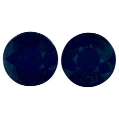 1.89 Ct Blue Sapphire Round Loose Gemstone