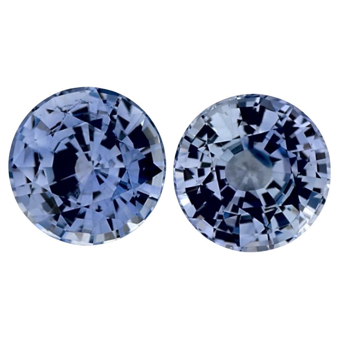 1.89 Ct Blue Sapphire Round Loose Gemstone