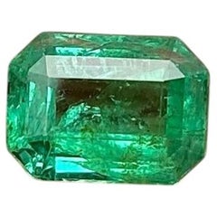 1.89 Ct., Emerald natural gemstone, Emerald cut, Origin Zambia, IGI certificate