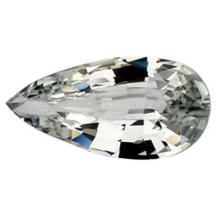 1.89 Ct Green Sapphire Pear Loose Gemstone