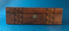1890-1900 Tunbridge Ware Glove Box with Its Original Interior