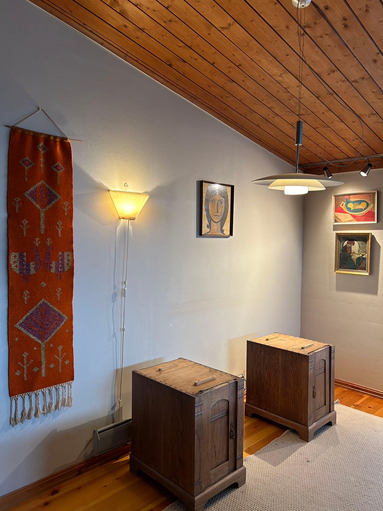 1890-1910 Oak Writing Table, Late-Art Nouveau, Norway / Denmark For Sale 9