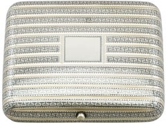 1890 Antique Russian Silver and Niello Enamel Cheroot Holder or Case