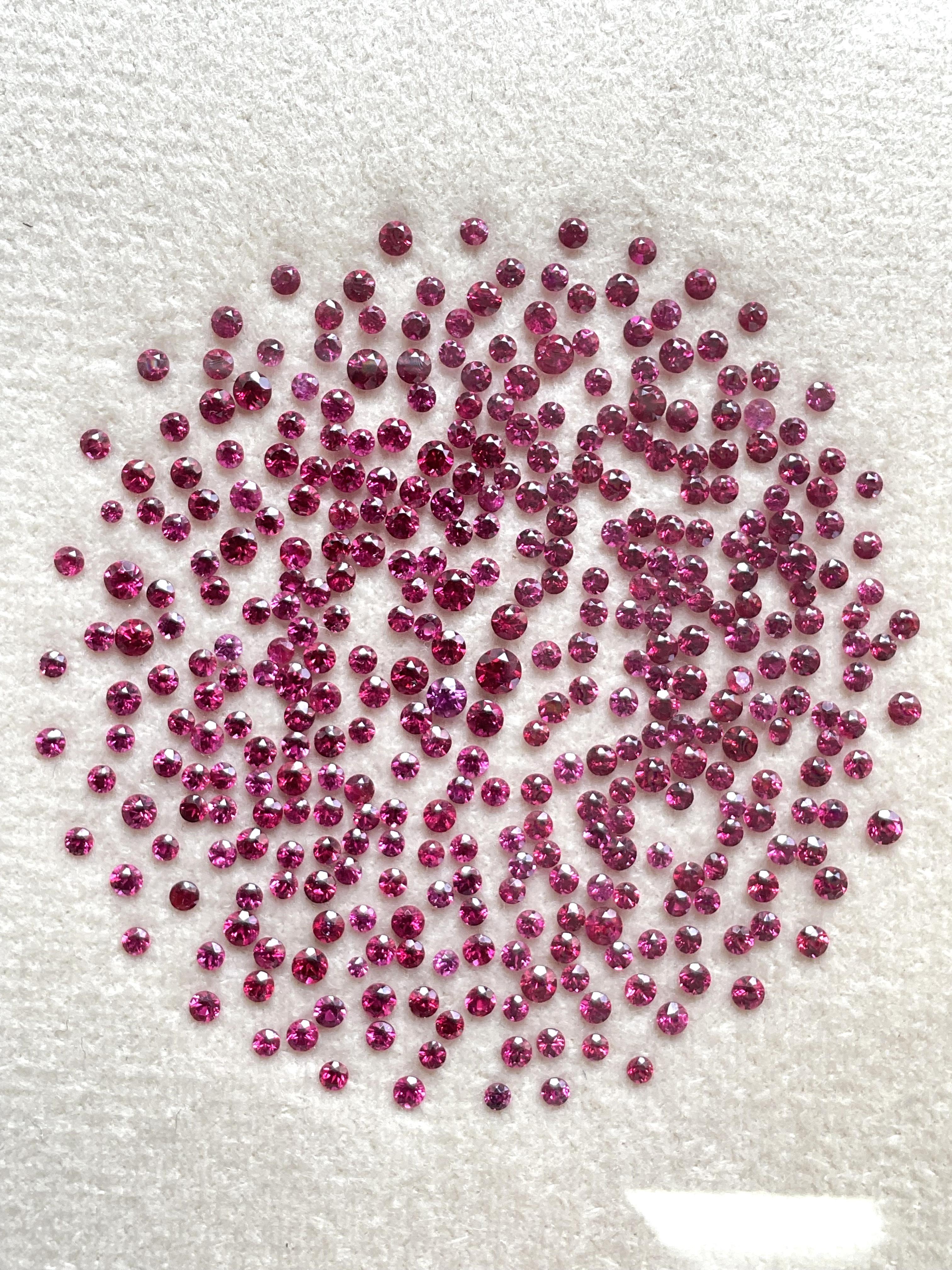 Women's or Men's 18.90 Carats NO-HEAT Ruby Mozambique Round Cut Stone For Jewelry Natural Gem For Sale