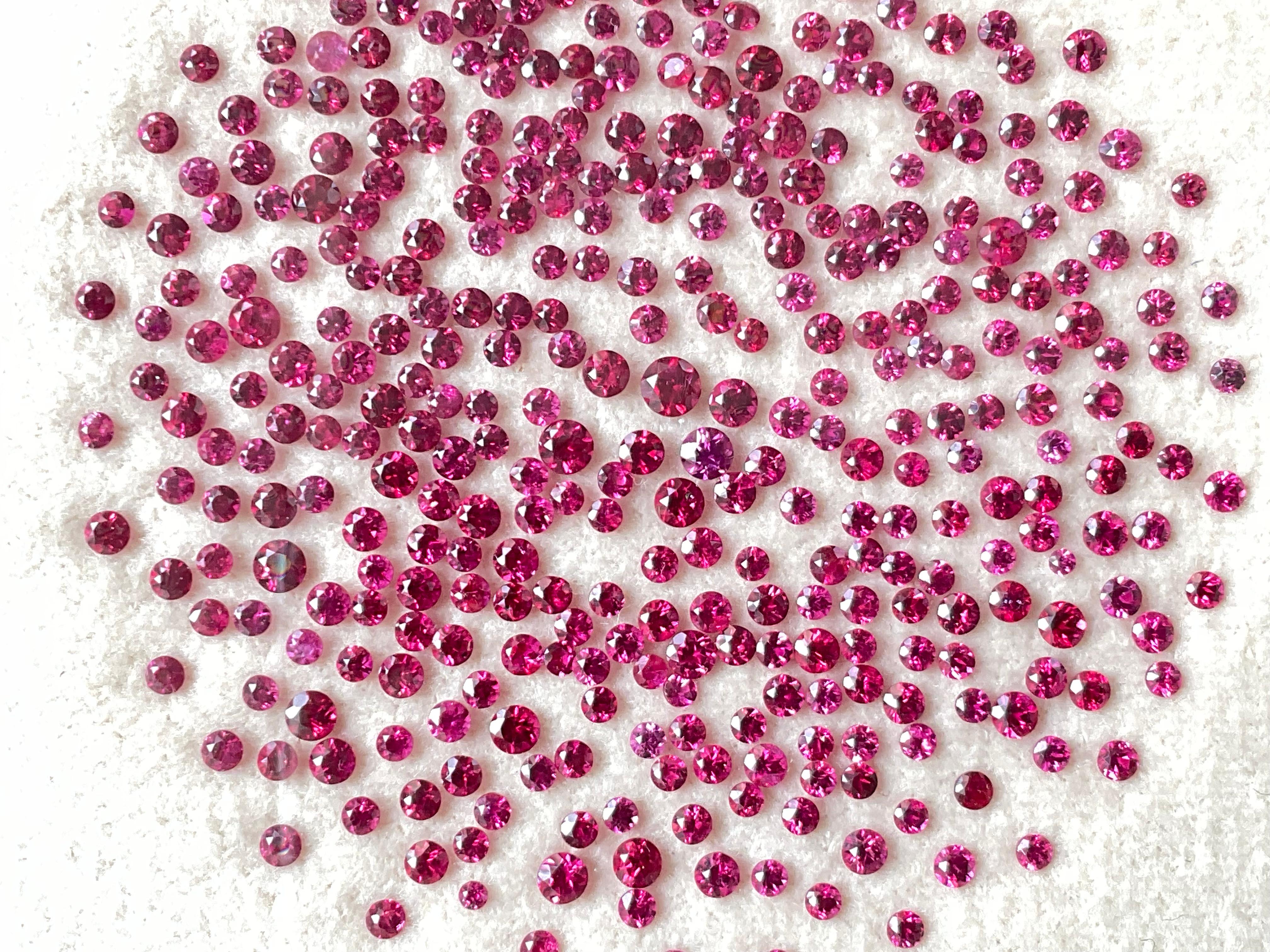 18.90 Carats NO-HEAT Ruby Mozambique Round Cut Stone For Jewelry Natural Gem For Sale 3