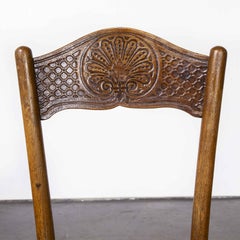 1890 Decorated Side Chairs, JJ Kohn, Austria