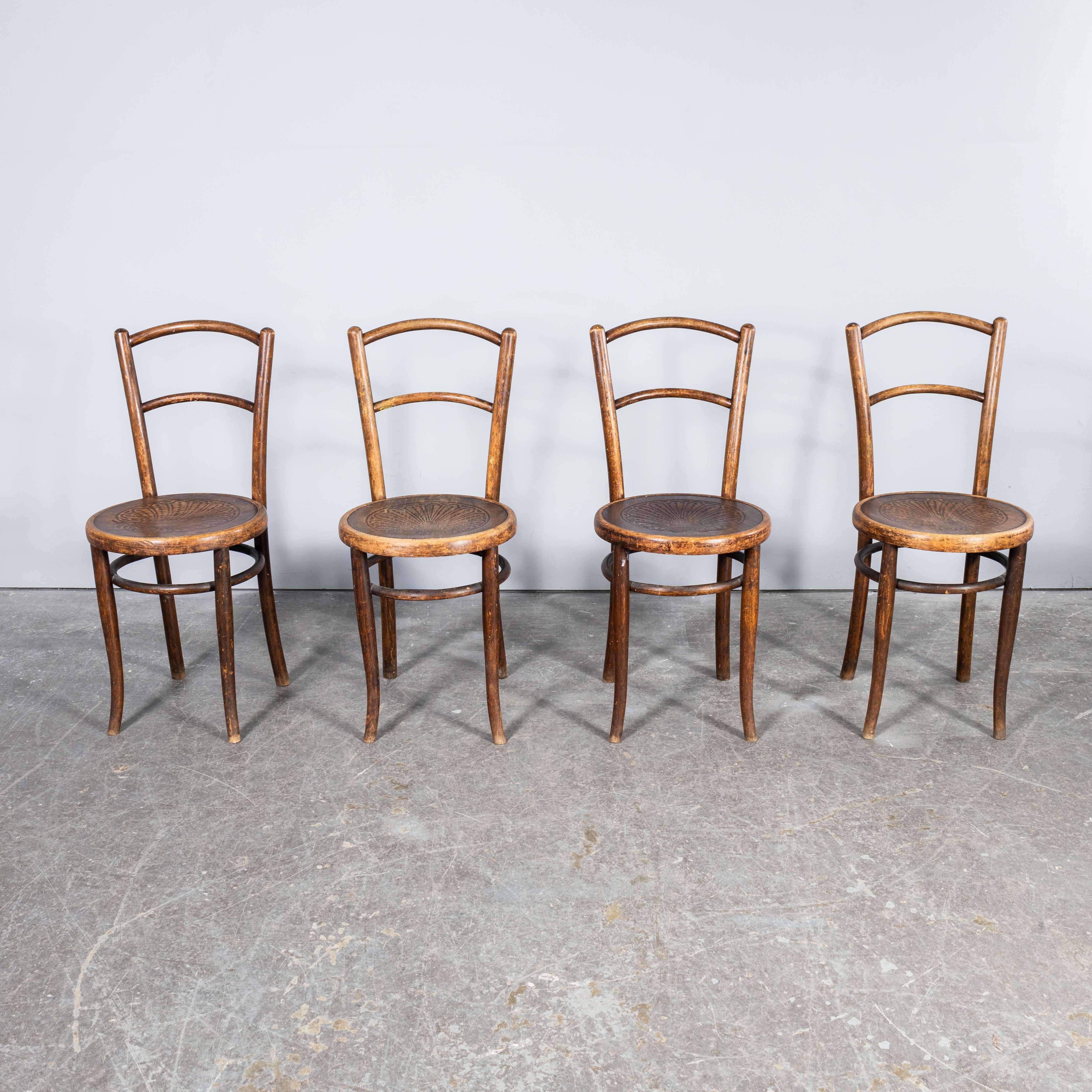1890 Decorated Side Chairs - JJ Kohn - Austria 1