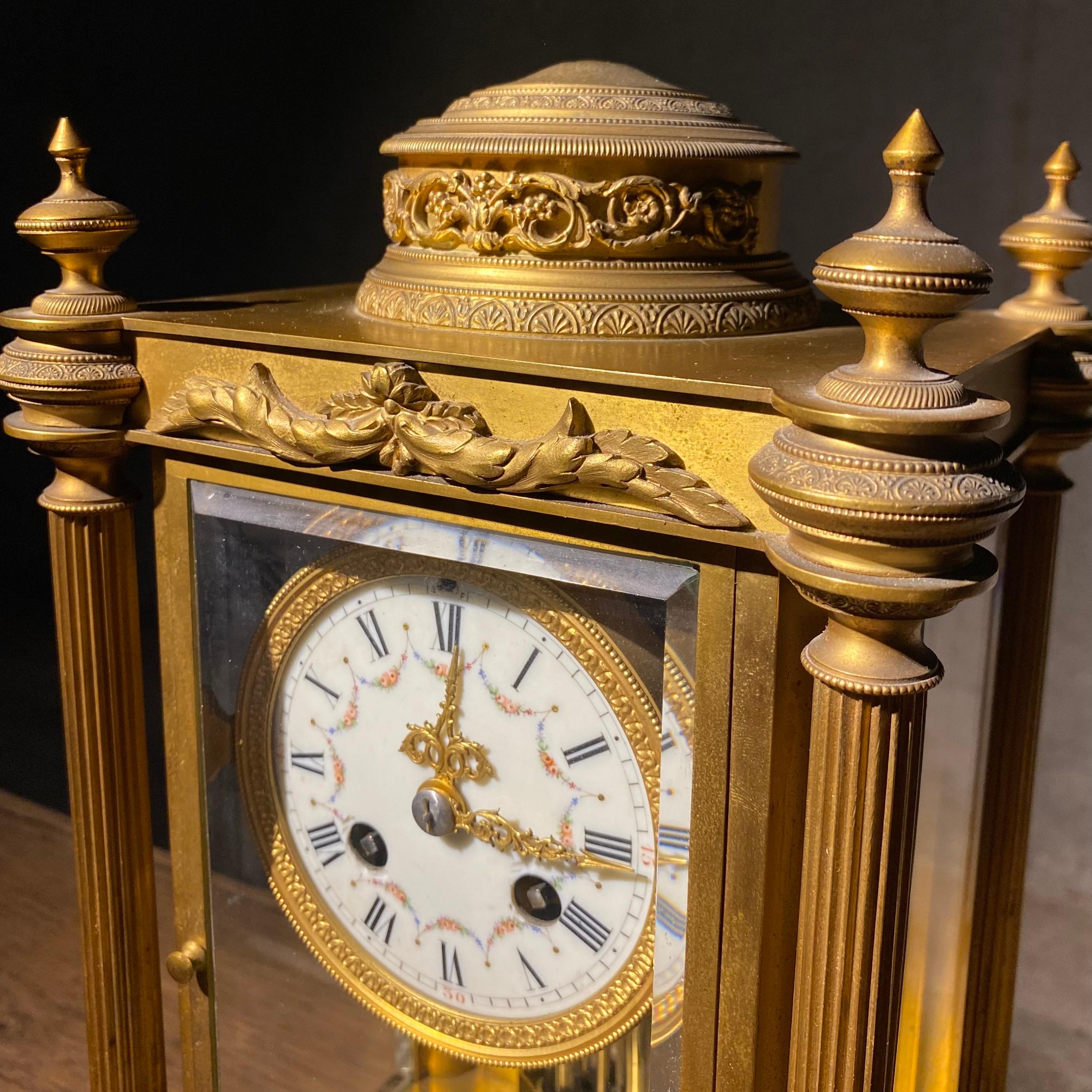 Louis XVI 1890 French Clock Medaille D'or  By Samuel Marti For Tiffany