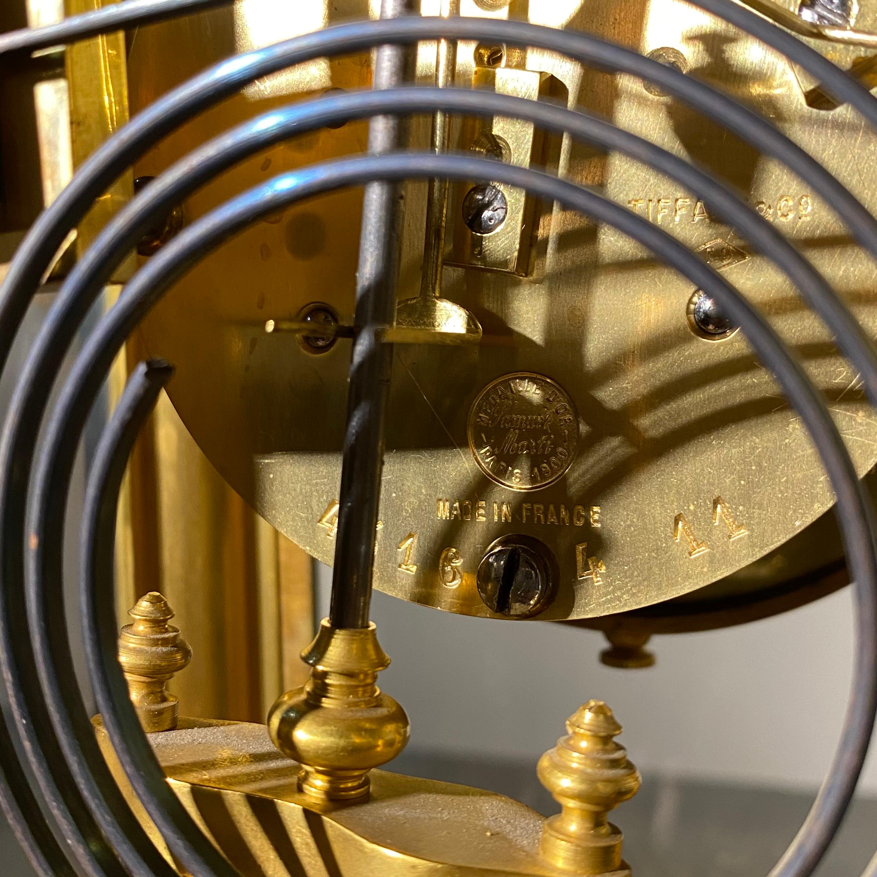 Late 19th Century 1890 French Clock Medaille D'or  By Samuel Marti For Tiffany