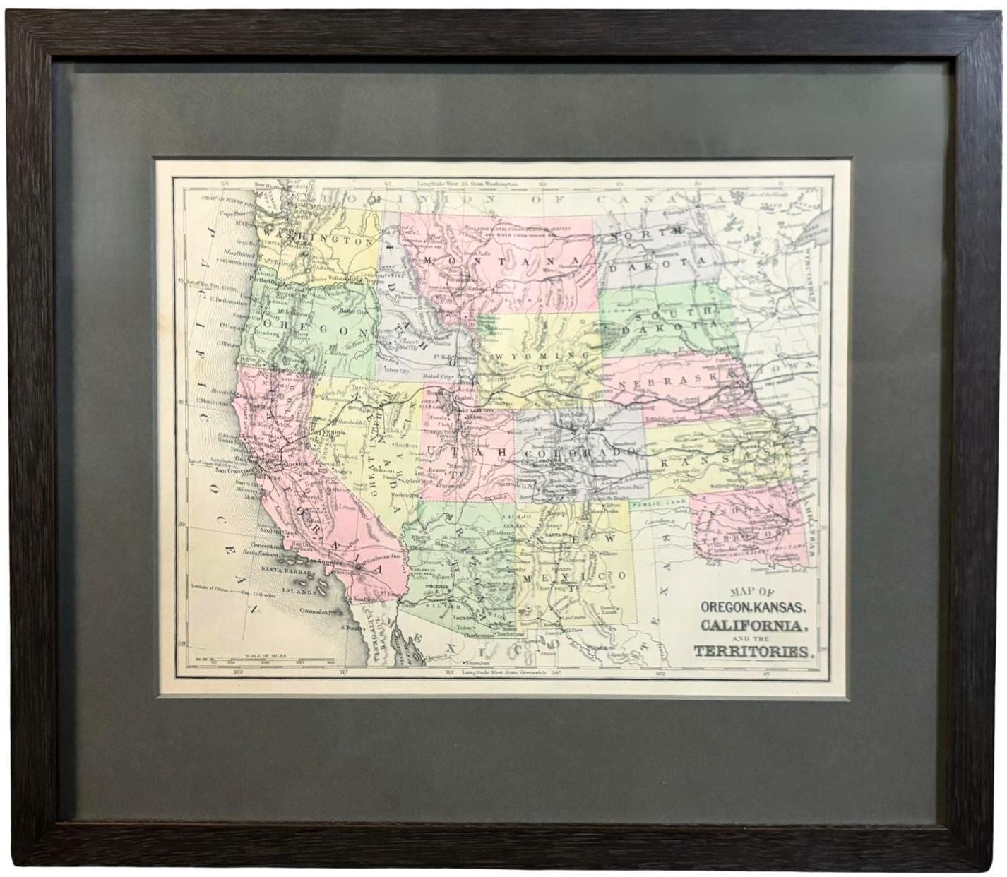 Presented is an 1890 map 