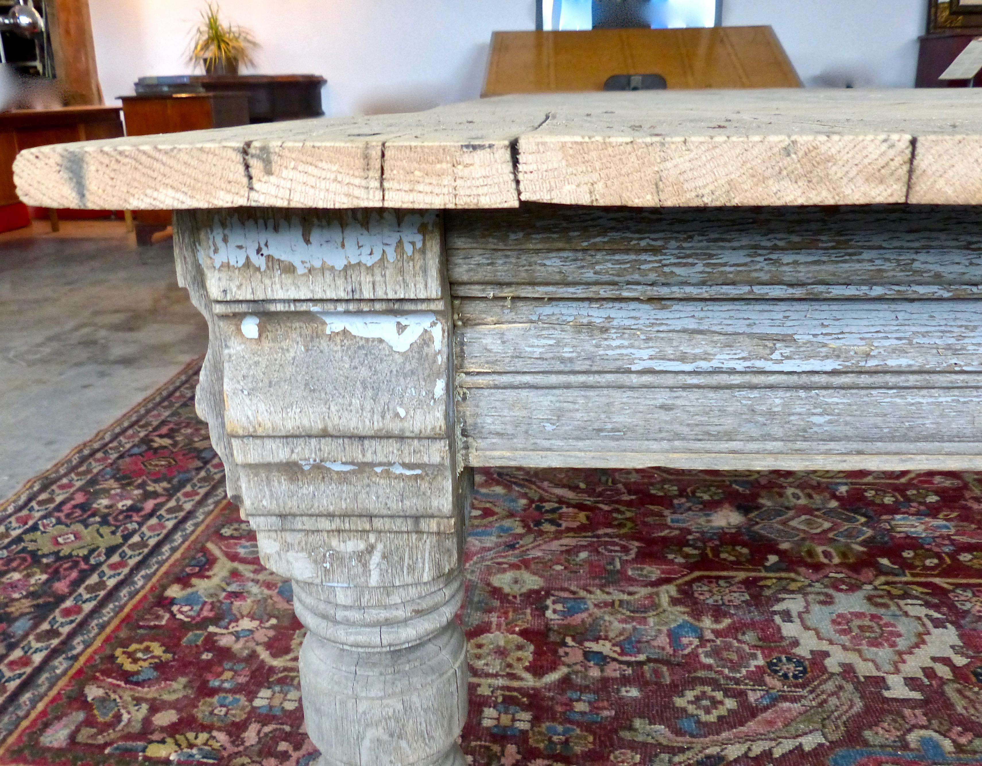 Canadian 1890 Mercantile General Store 13 foot Merchandising Oak table