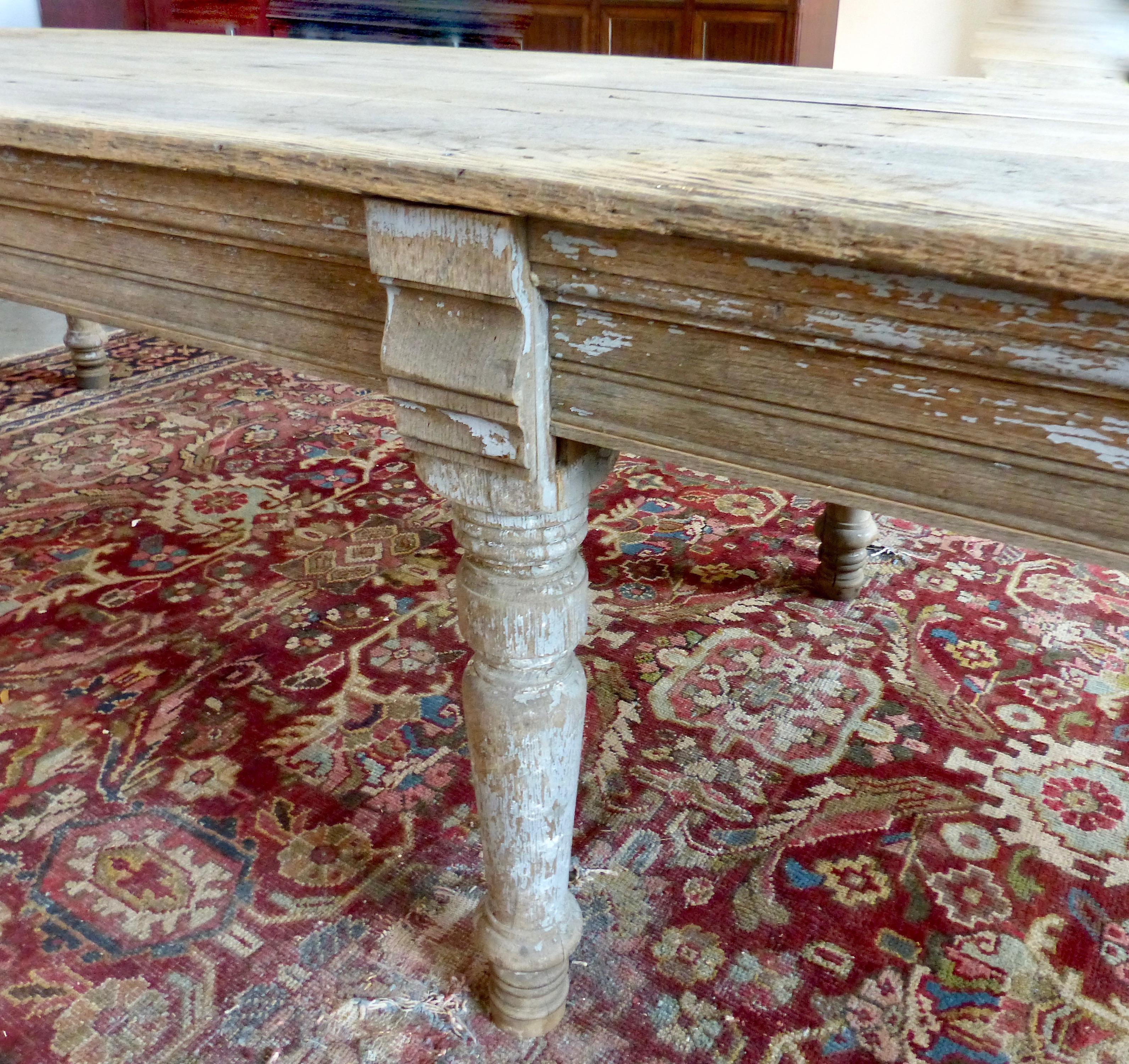 Late 19th Century 1890 Mercantile General Store 13 foot Merchandising Oak table