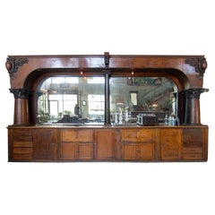 1890 oak back bar by Charles Passow and Sons Chicago
