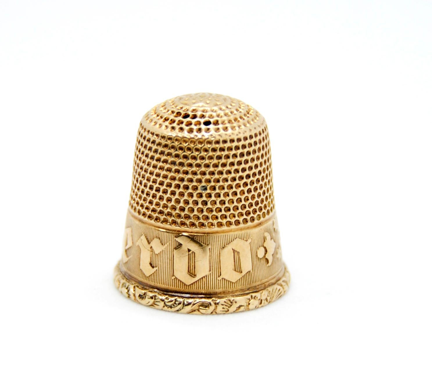 Late Victorian 1890 Thimble 18kt gold