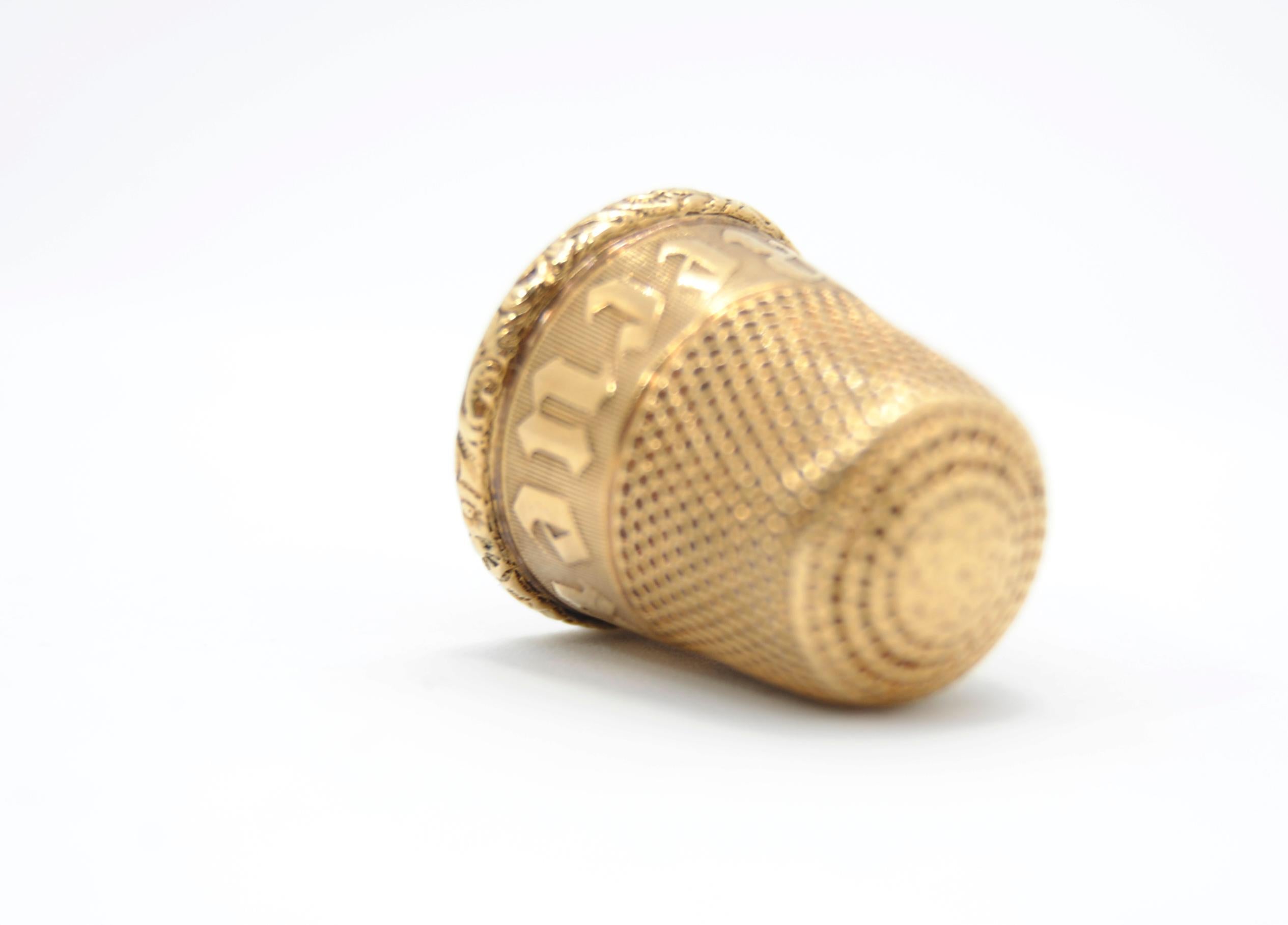 Women's or Men's 1890 Thimble 18kt gold