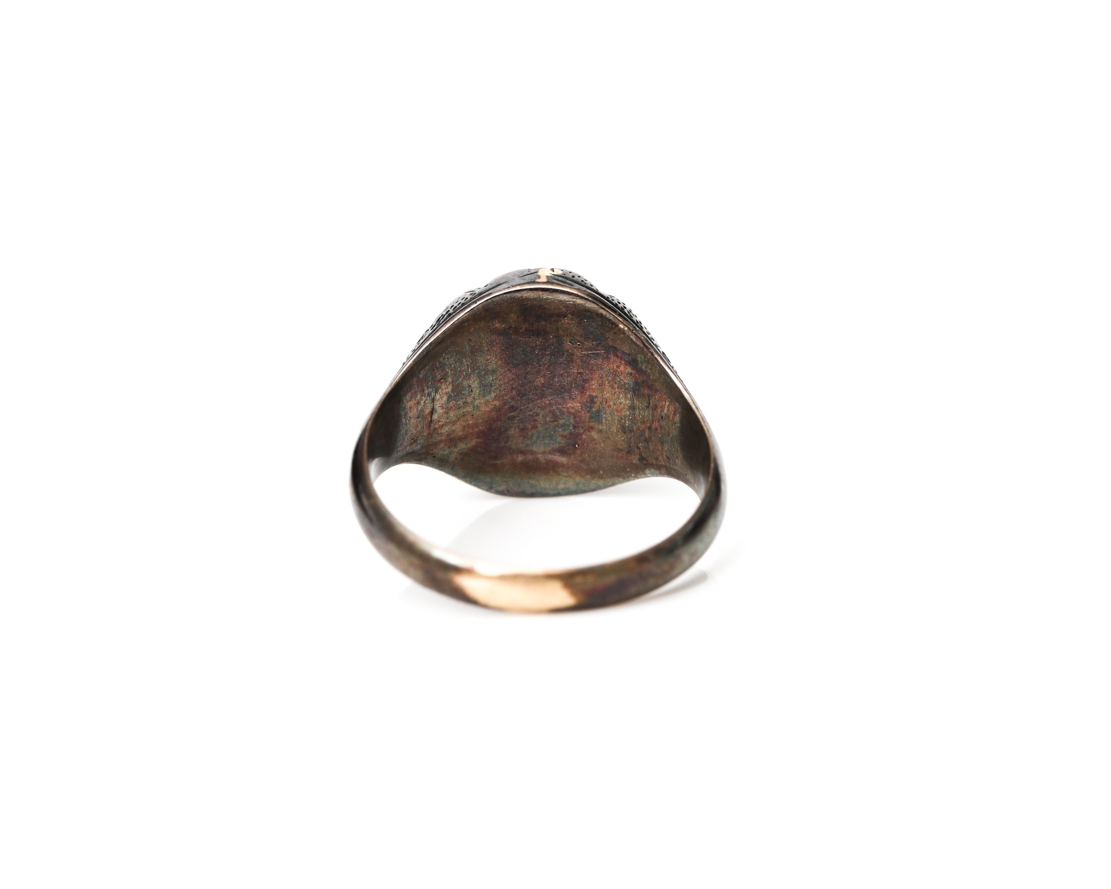 Edwardian 1890s 1 Carat Rose Cut Diamond Ring