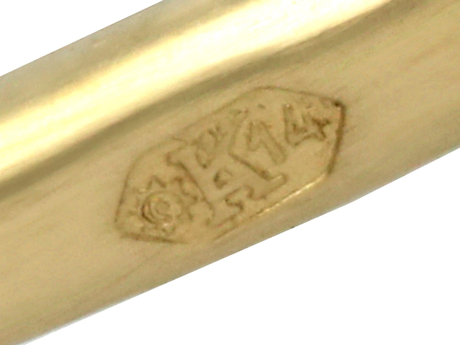 Anello a grappolo in oro del 1890 con zaffiro da 1,28 carati e diamante da 1,65 carati in vendita 3
