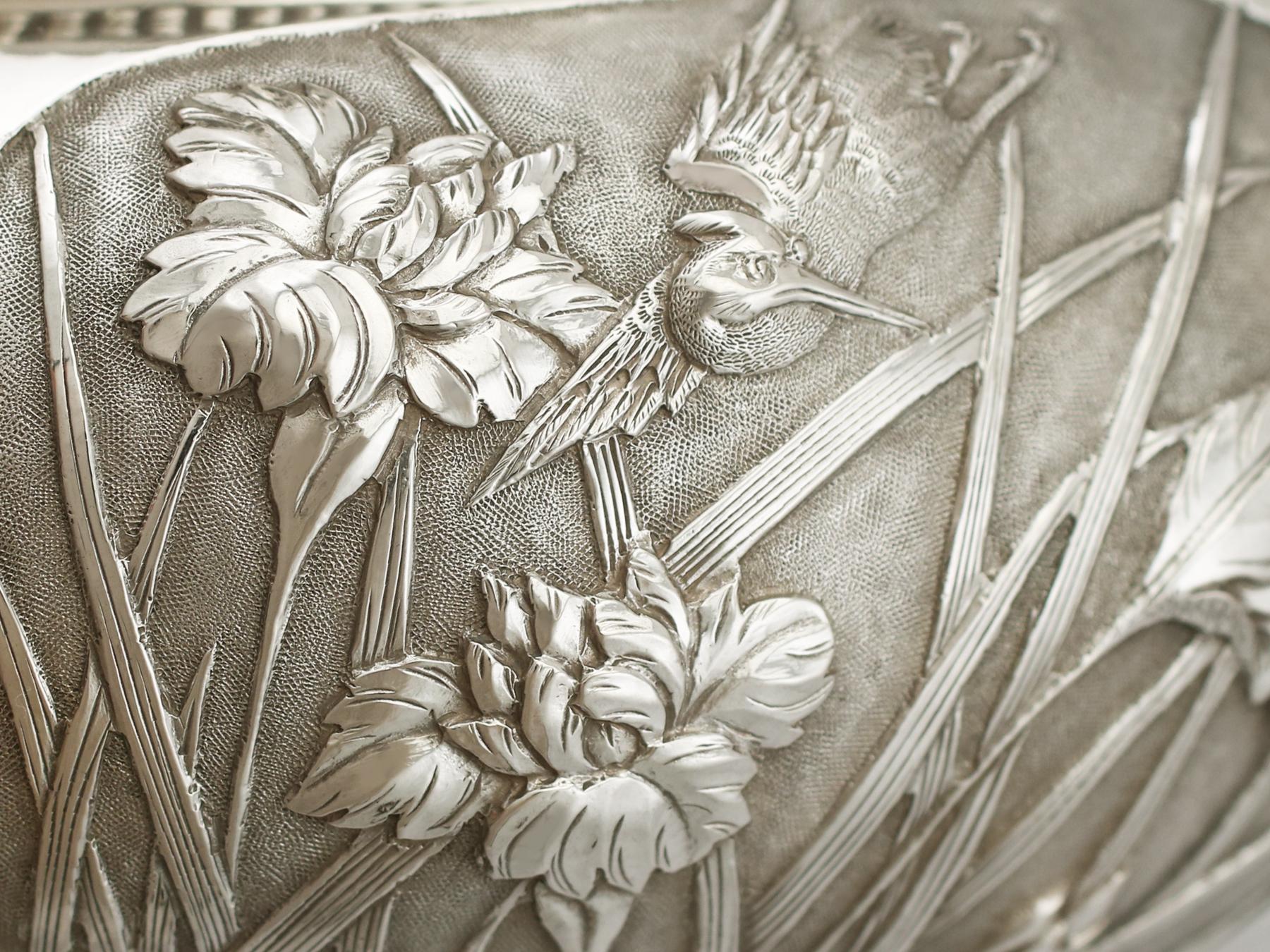1890s Antique Chinese Export Silver Bowl 3