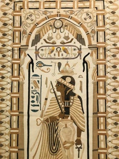 1890's Antique Egyptian Cotton Applique Tapestry