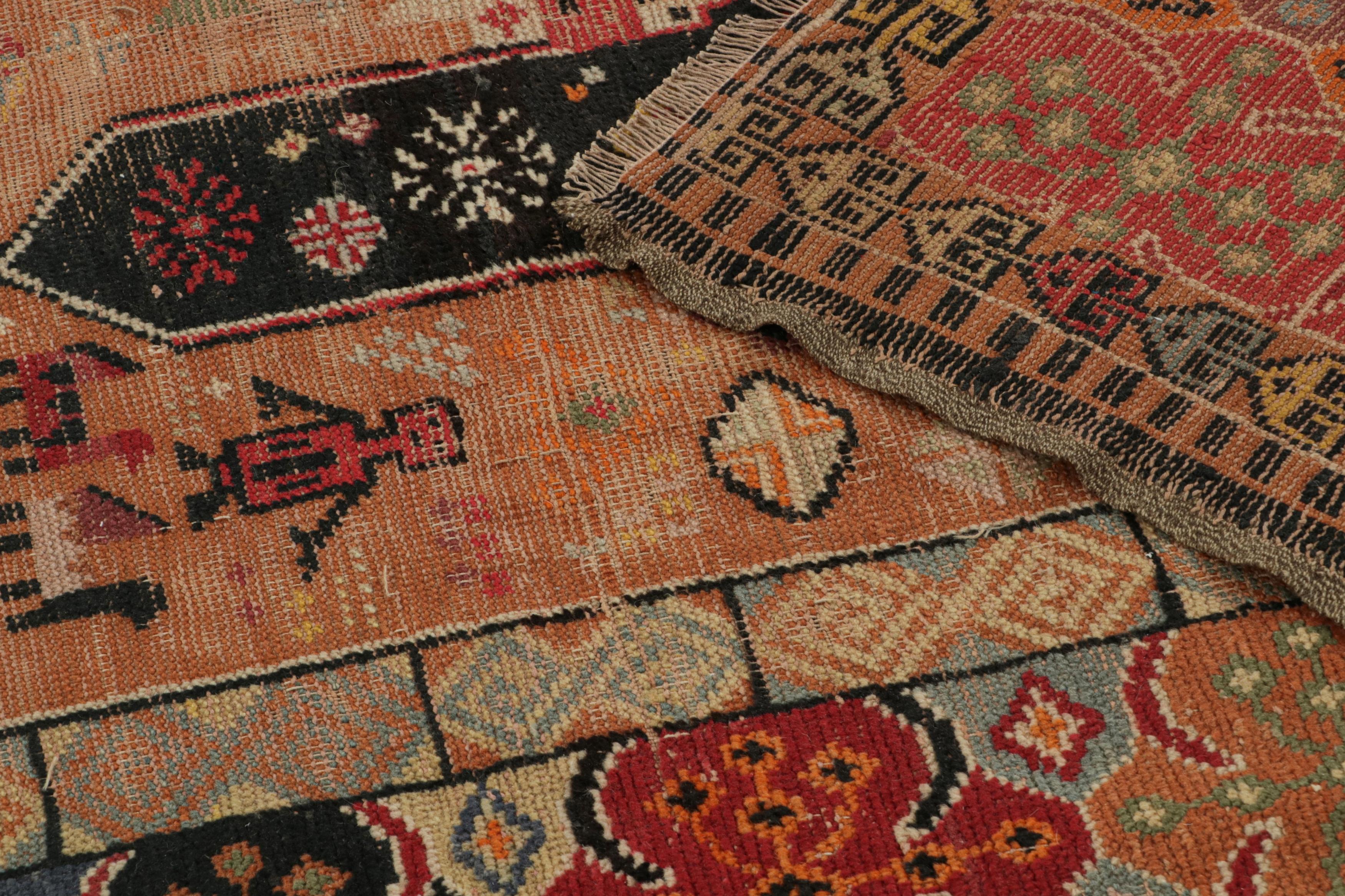 1890s Antique European Rug with Colorful Geometric Patterns, from Rug & Kilim For Sale 1