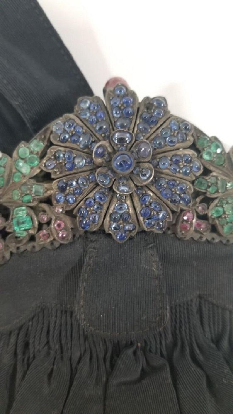 1890s Antique French Minaudiére Silver and gems In Good Condition For Sale In Van Nuys, CA
