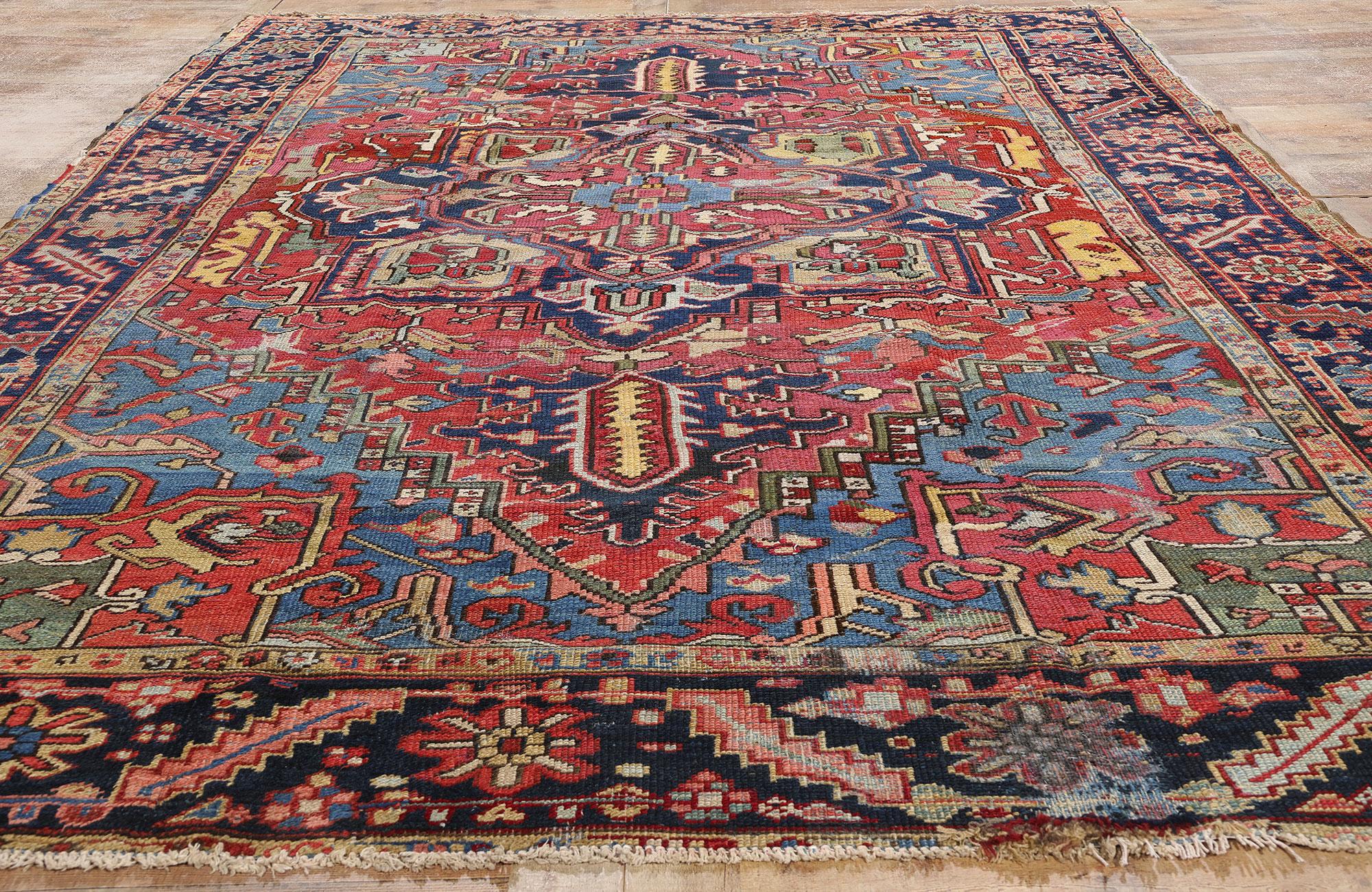 Tapis persan Serapi ancien des années 1890 en vente 1