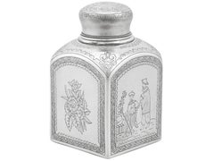 1890s Russian Silver Tea Caddy