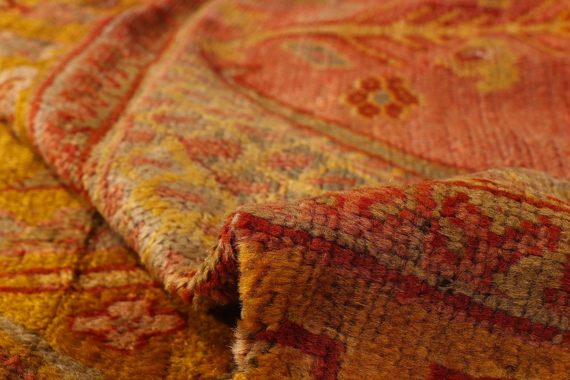 Late 19th Century Turkish Oushak Tree of Life Carpet with Modern Style For Sale 1