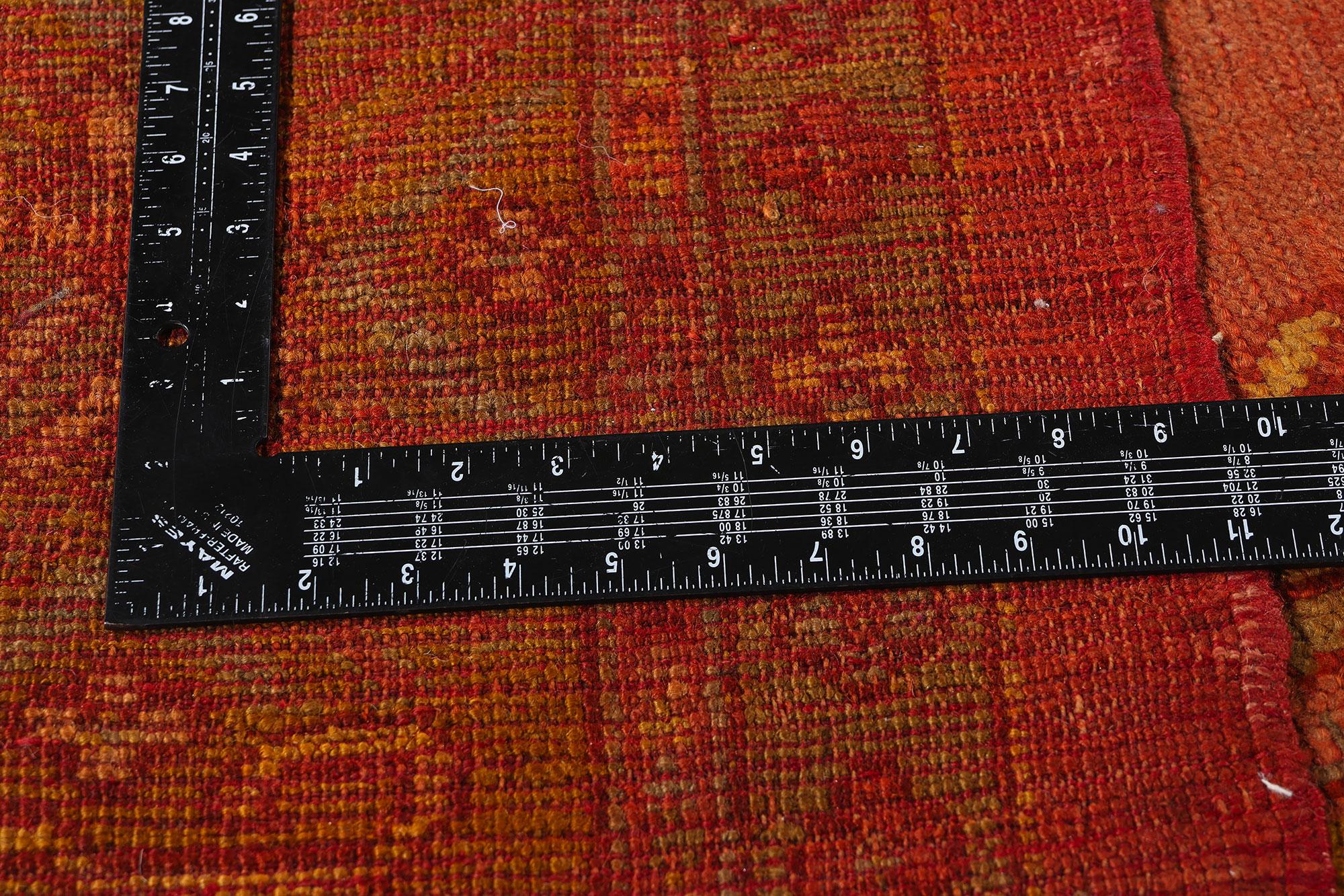 Late 19th Century Turkish Oushak Tree of Life Carpet with Modern Style For Sale 2