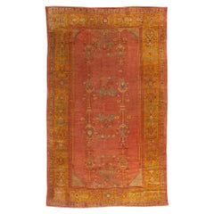 Late 19th Century Turkish Oushak Tree of Life Carpet with Modern Style