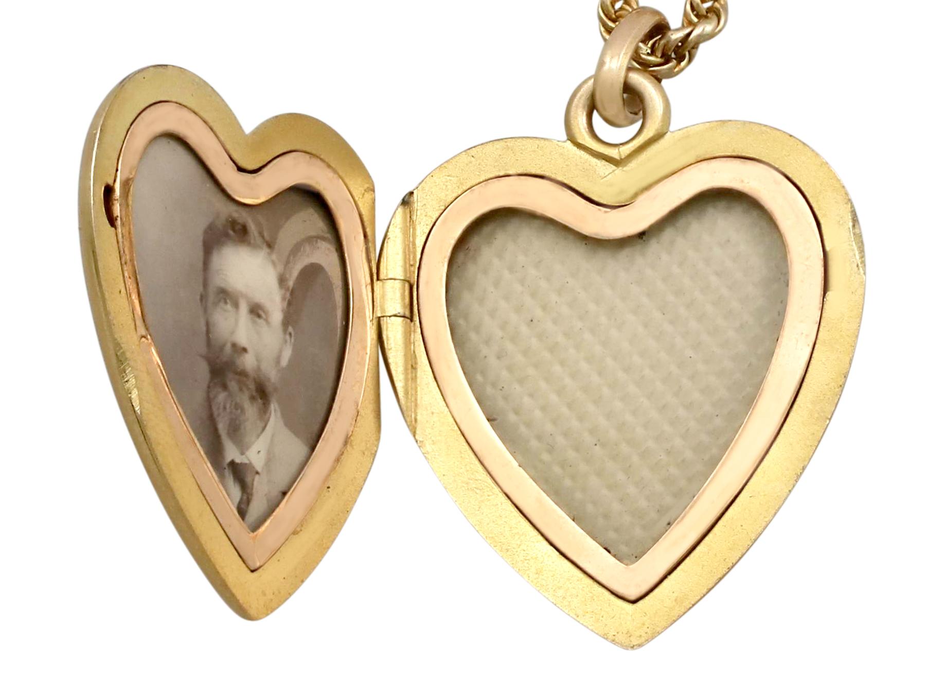 1890s Antique Victorian Diamond and Yellow Gold Locket 2