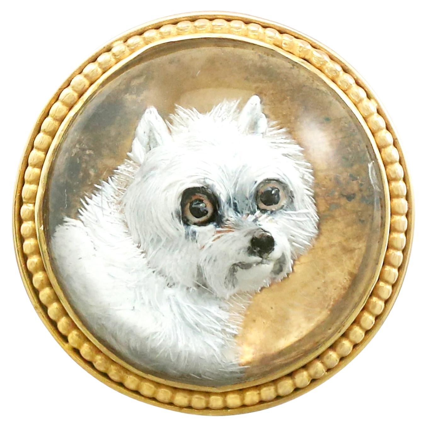Victorian Essex Crystal and Yellow Gold Cocktail Ring