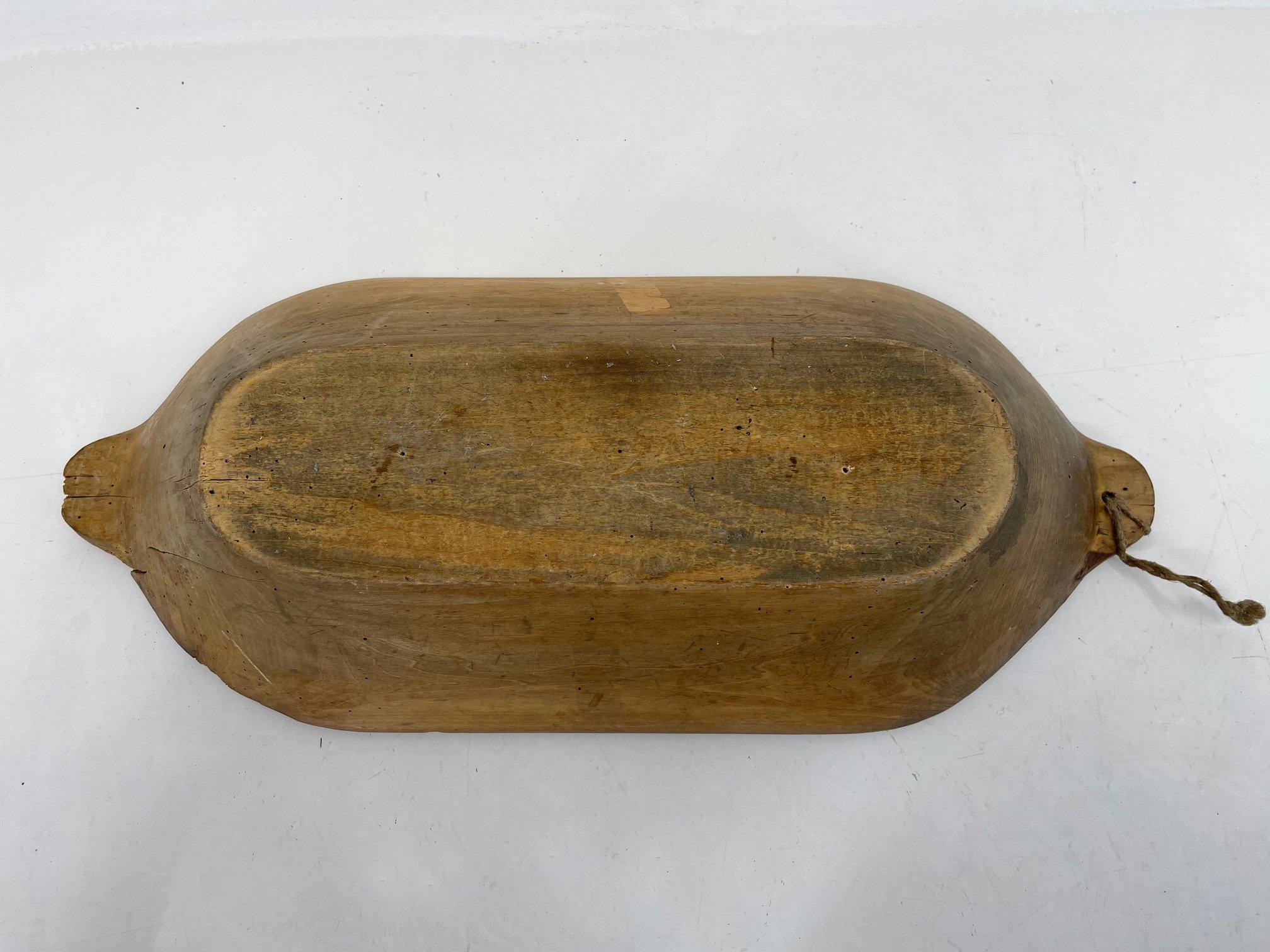 19th Century 1890's, Antique Wooden Dough Trough on Original Stand with Metal Details For Sale