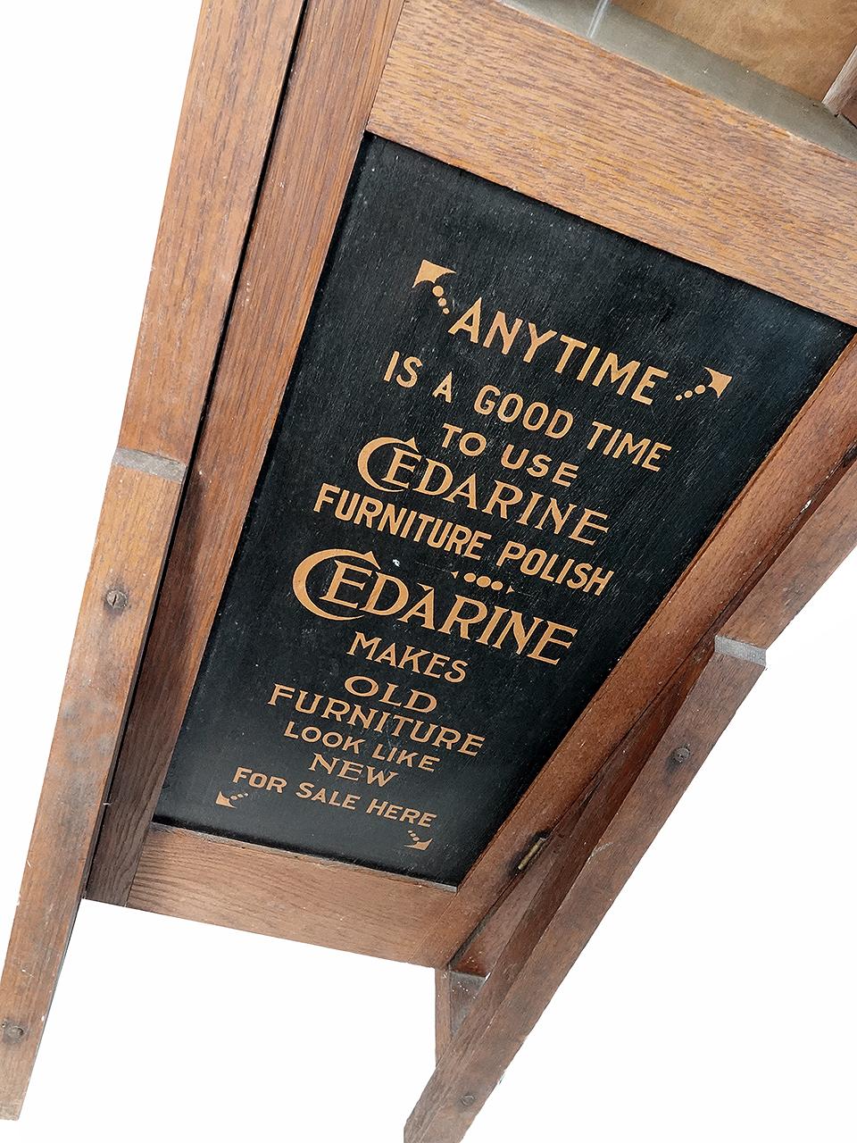 Reloj de pie y mueble publicitario Arts and Crafts de 1890 Artes y manualidades en venta