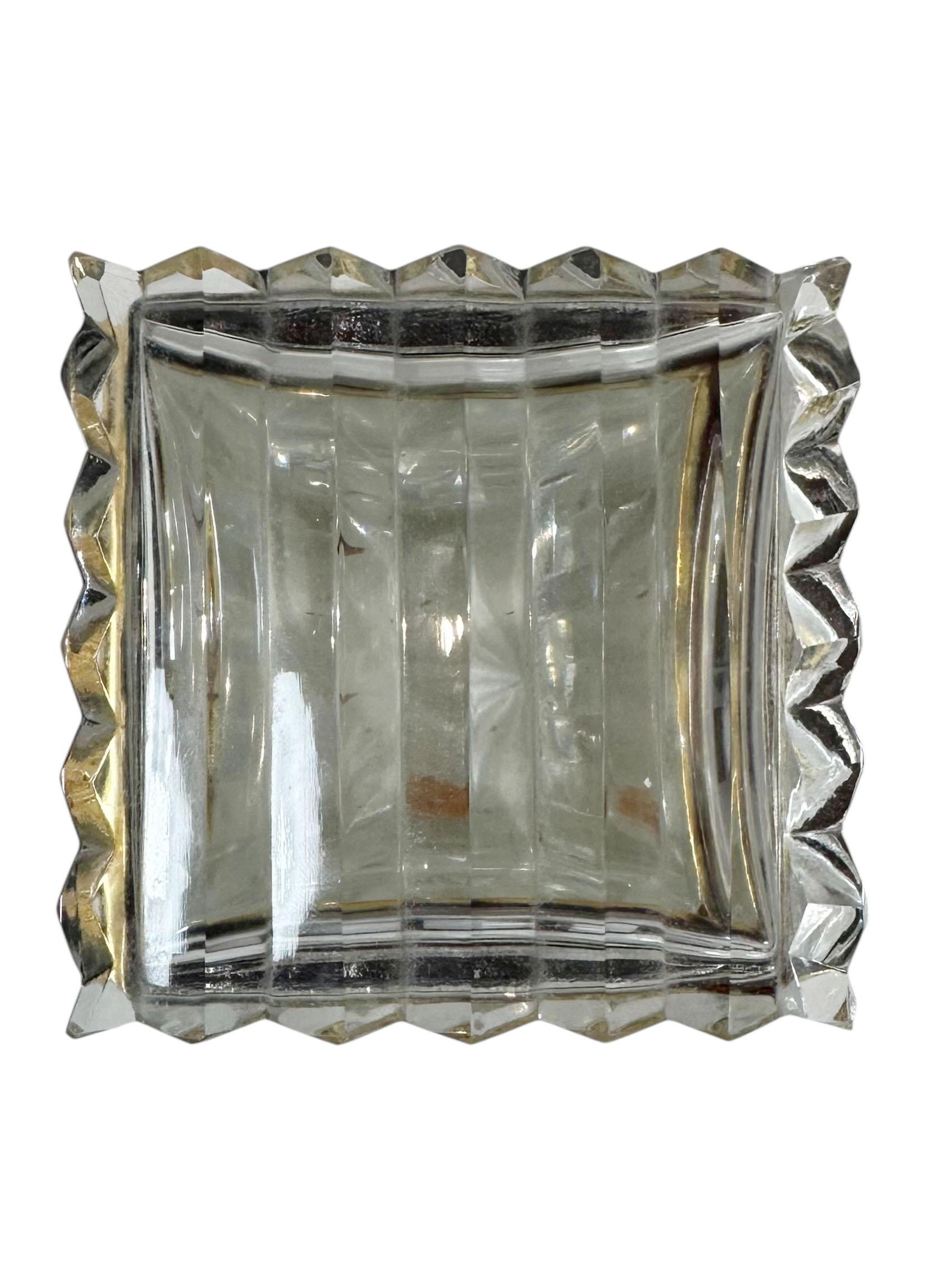 1890s Baccarat Crystal Box With Dore Bronze Mounts For Sale 3