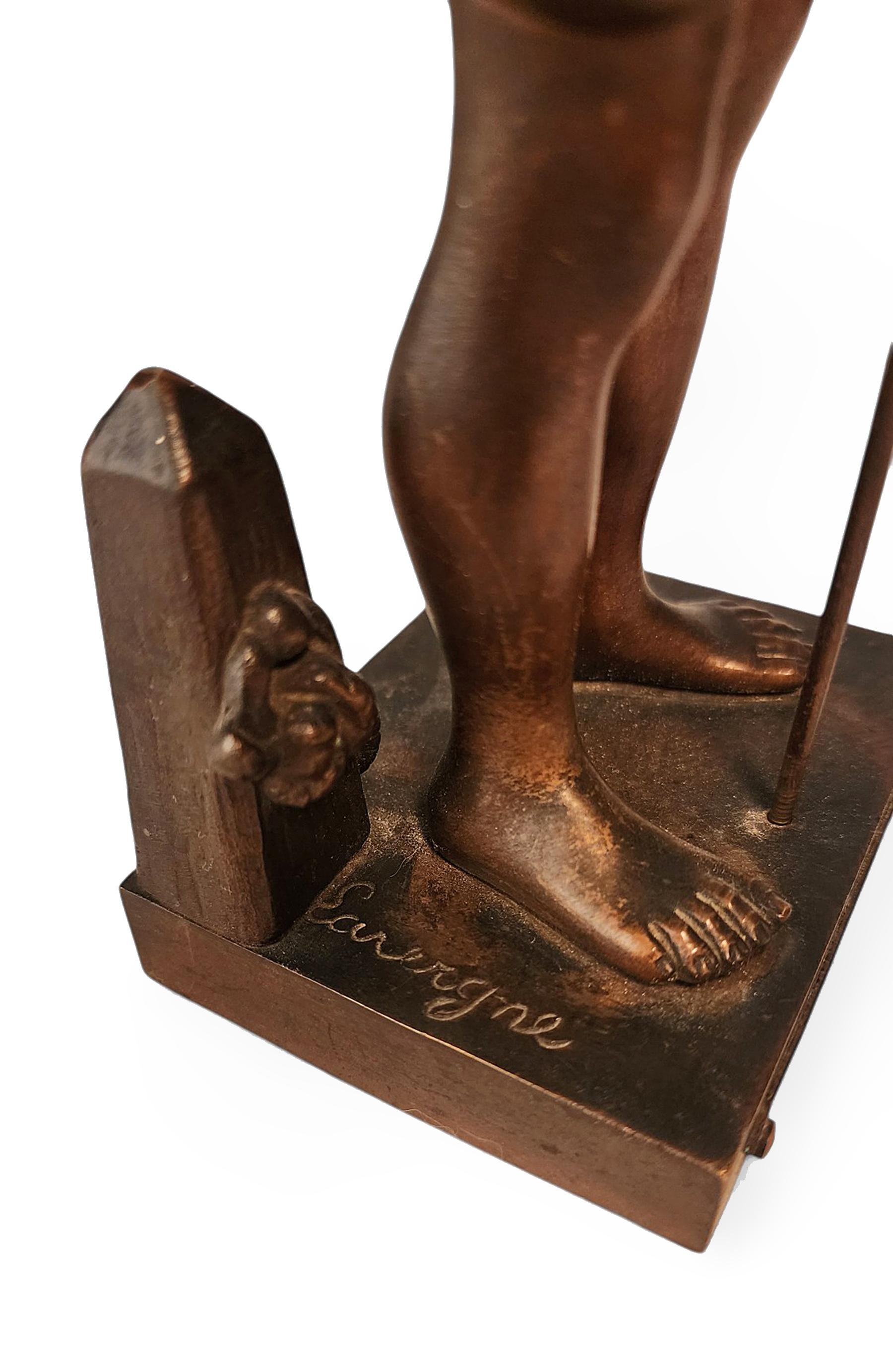 Escultura de bronce de la Belle Époque de 1890 