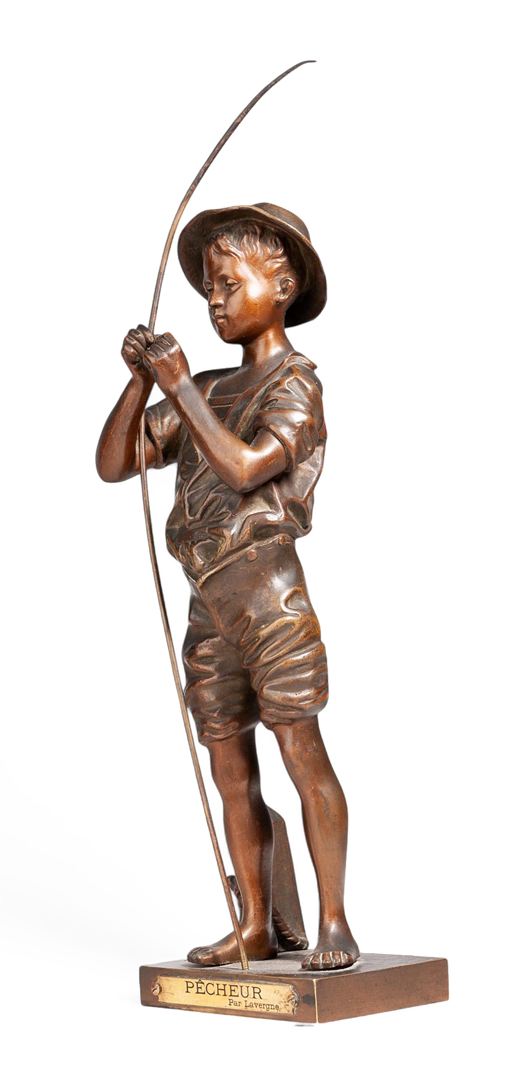 Escultura de bronce de la Belle Époque de 1890 