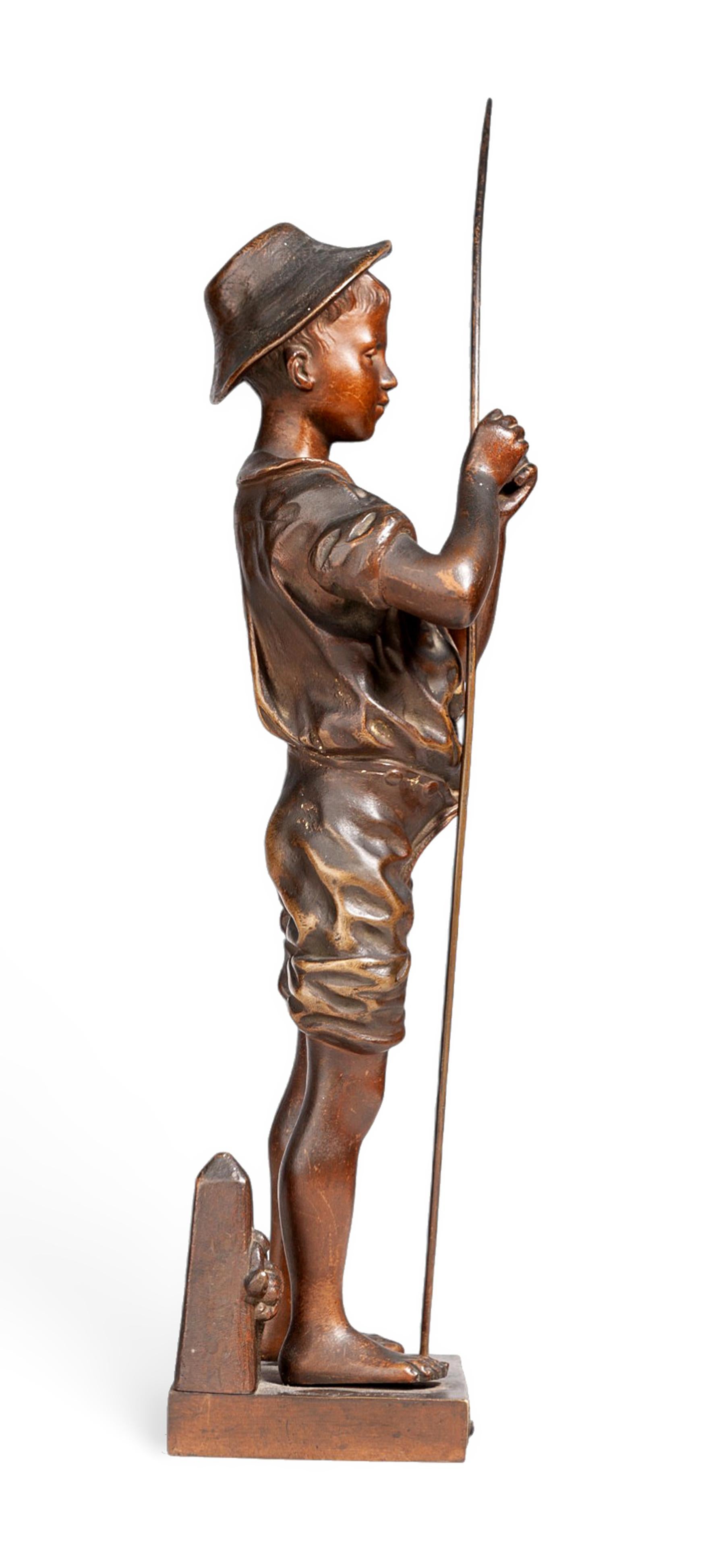 Escultura de bronce de la Belle Époque de 1890 