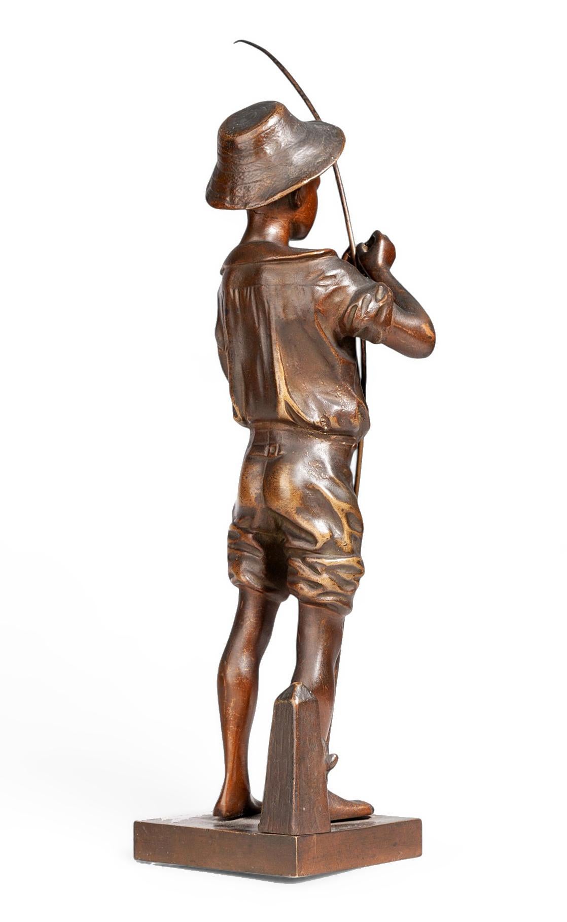 Escultura de bronce de la Belle Époque de 1890 