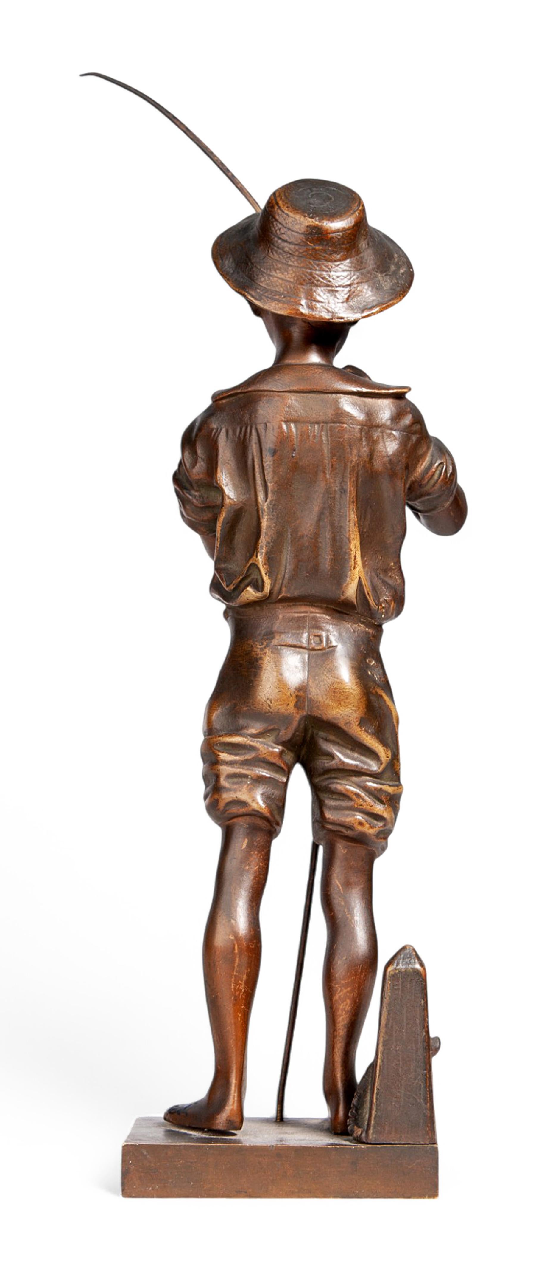 Escultura de bronce de la Belle Époque de 1890 