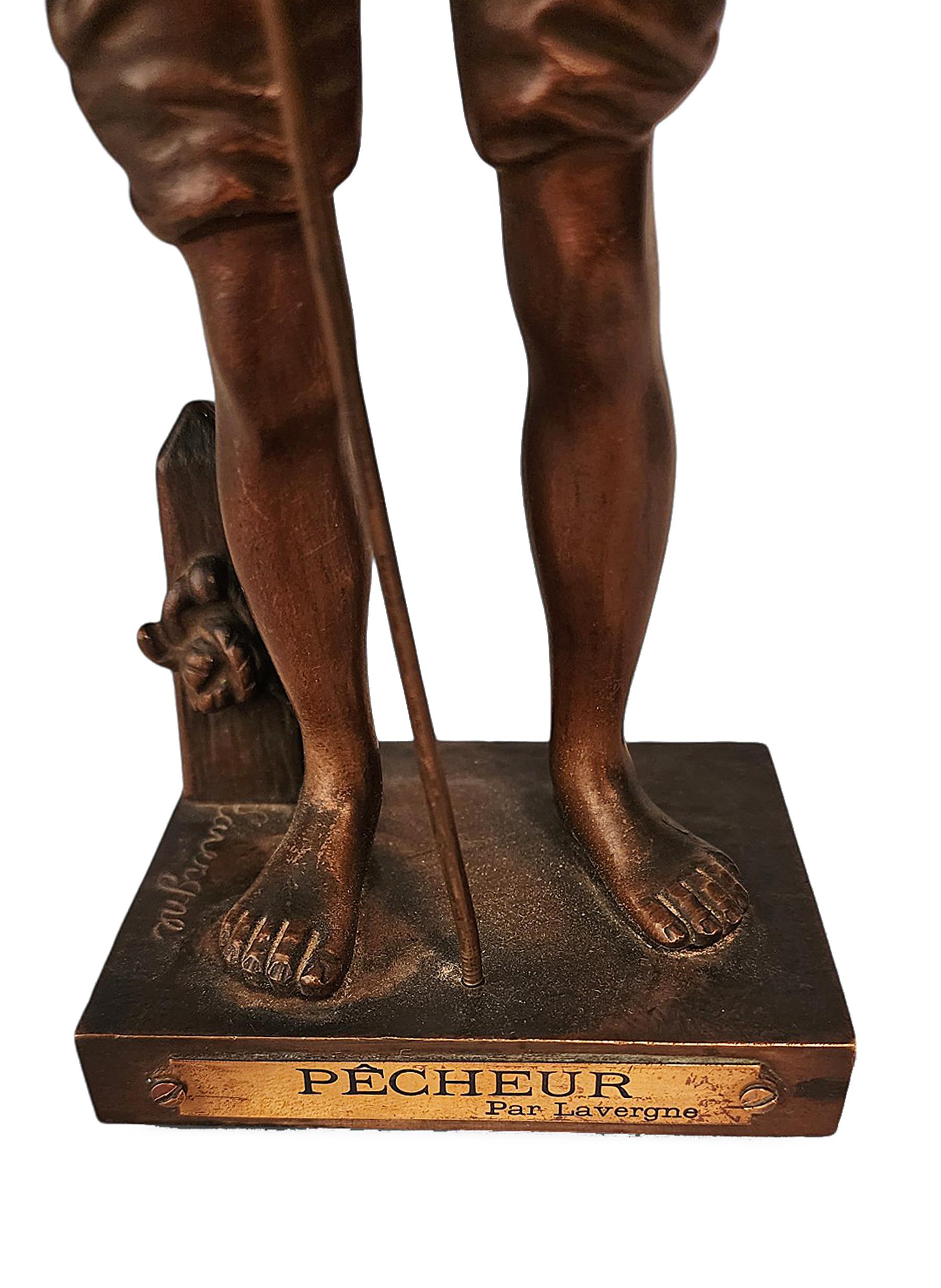 Escultura de bronce de la Belle Époque de 1890 