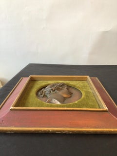 1890s Bronze Plaque of Greek Goddess, Signed