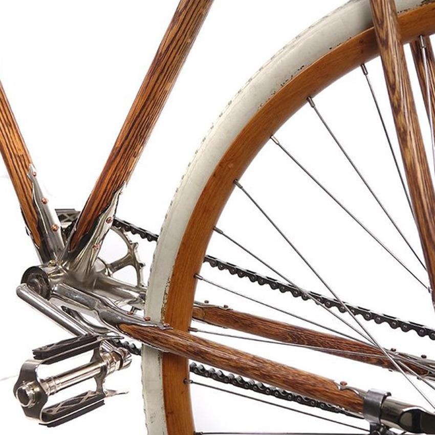Industriel Bicyclette à cadre en bois pour hommes de Chilion des années 1890 par M.D. Stebbins Mfg. Co. en vente