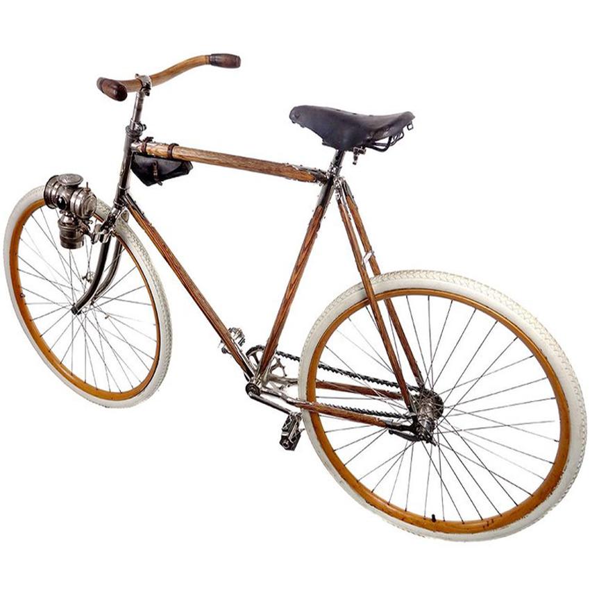 Bicyclette à cadre en bois pour hommes de Chilion des années 1890 par M.D. Stebbins Mfg. Co. en vente 1