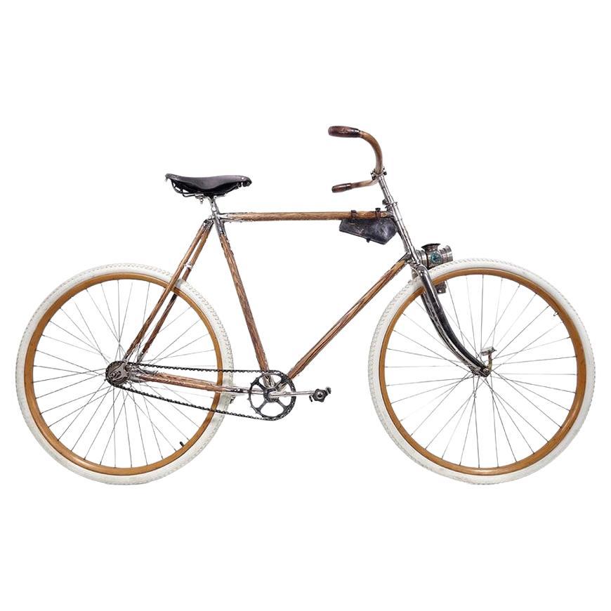 Bicyclette à cadre en bois pour hommes de Chilion des années 1890 par M.D. Stebbins Mfg. Co. en vente